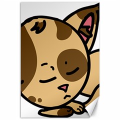 Cat-cartoon-pet-kitten-character Canvas 12  X 18 