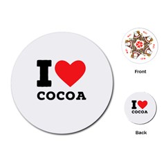 I Love Cocoa Playing Cards Single Design (round) by ilovewhateva
