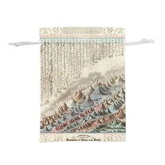 Mountain View Mountain Top Infographics Map Lightweight Drawstring Pouch (m) by B30l
