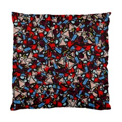 Harmonious Chaos Vibrant Abstract Design Standard Cushion Case (two Sides) by dflcprintsclothing