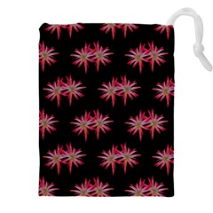 Chic Dreams Botanical Motif Pattern Design Drawstring Pouch (5xl) by dflcprintsclothing