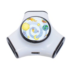 Science Fiction Outer Space 3-port Usb Hub by Ndabl3x