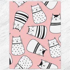 Cute Cats Cartoon Seamless-pattern Canvas 36  X 48 