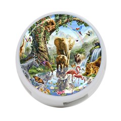 Beautiful Jungle Animals 4-port Usb Hub (two Sides) by Ravend
