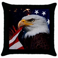 Fourth Of July Independence Day Usa American Pride Throw Pillow Case (black)
