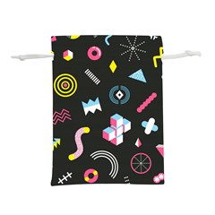 Memphis Design Seamless Pattern Lightweight Drawstring Pouch (s)