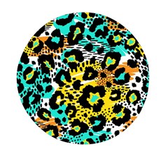 Seamless-leopard-wild-pattern-animal-print Mini Round Pill Box (pack Of 5)