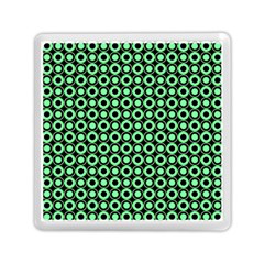 Mazipoodles Green Donuts Polka Dot Memory Card Reader (square) by Mazipoodles