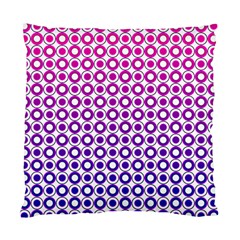Mazipoodles Pink Purple White Gradient Donuts Polka Dot  Standard Cushion Case (two Sides) by Mazipoodles