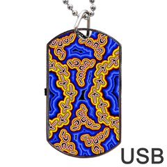 Newart2 Dog Tag Usb Flash (two Sides) by hogartharts