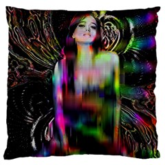 Festive Freak Large Premium Plush Fleece Cushion Case (two Sides) by MRNStudios