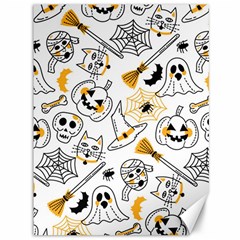 Funny Hand Drawn Halloween Pattern Canvas 36  X 48 