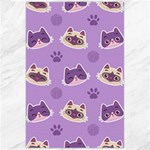 Cute-colorful-cat-kitten-with-paw-yarn-ball-seamless-pattern Canvas 24  x 36  23.35 x34.74  Canvas - 1