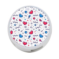Hearts-seamless-pattern-memphis-style 4-port Usb Hub (two Sides) by Simbadda
