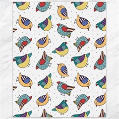 Seamless-pattern-with-hand-drawn-bird-black Canvas 16  X 20  by Simbadda