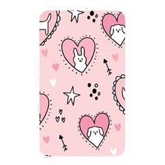 Cartoon Cute Valentines Day Doodle Heart Love Flower Seamless Pattern Vector Memory Card Reader (rectangular) by Bangk1t
