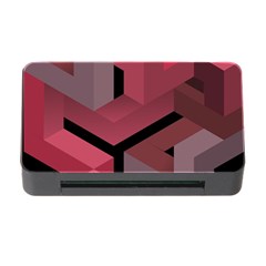 Blocks Abstract Pattern Art Memory Card Reader With Cf by Grandong