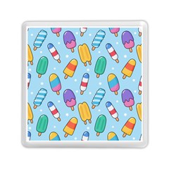 Cute-kawaii-ice-cream-seamless-pattern Memory Card Reader (square) by pakminggu