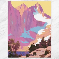 Pink Mountains Grand Canyon Psychedelic Mountain Canvas 18  X 24  by uniart180623