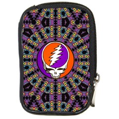 Gratefuldead Grateful Dead Pattern Compact Camera Leather Case by Cowasu