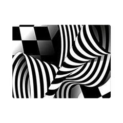 Op-art-black-white-drawing Premium Plush Fleece Blanket (mini) by Bedest