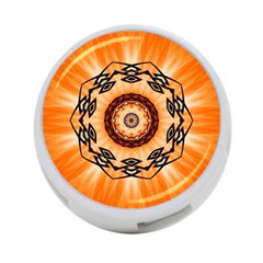 Abstract-kaleidoscope-colorful 4-port Usb Hub (two Sides) by Bedest