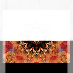 Abstract-kaleidoscope-design Rectangular Jigsaw Puzzl by Bedest