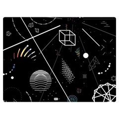 Future Space Aesthetic Math Two Sides Premium Plush Fleece Blanket (extra Small) by pakminggu