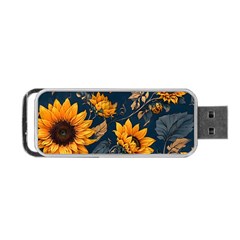Flower Pattern Spring Portable Usb Flash (one Side) by Bedest