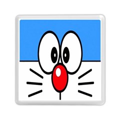 Doraemon Face, Anime, Blue, Cute, Japan Memory Card Reader (square)