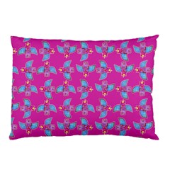 Winged Mutant Sketchy Cartoon Drawing Motif Pattern Pillow Case by dflcprintsclothing