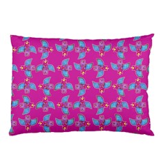 Winged Mutant Sketchy Cartoon Drawing Motif Pattern Pillow Case by dflcprintsclothing