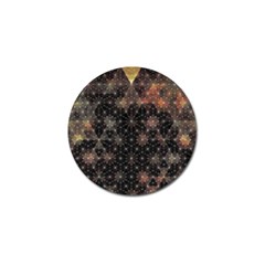Abstract Psychedelic Geometry Andy Gilmore Sacred Golf Ball Marker (4 Pack) by Sarkoni