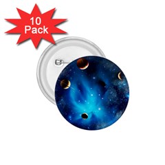 3d Universe Space Star Planet 1 75  Buttons (10 Pack)