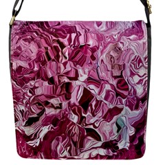 Rosa Antico Smudged Flap Closure Messenger Bag (s) by kaleidomarblingart