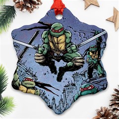 Teenage Mutant Ninja Turtles Comics Snowflake Ornament (two Sides) by Sarkoni