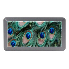 Peacock-feathers,blue2 Memory Card Reader (mini)