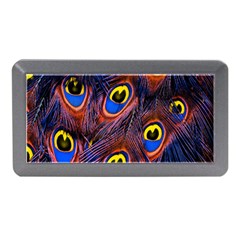 Peacock-feathers,blue,yellow Memory Card Reader (mini)