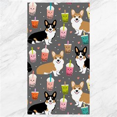 Welsh Corgi Dog Boba Tea Bubble Kawaii Canvas 40  X 72  by Grandong