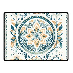 Boho Pattern Fleece Blanket (small) by Valentinaart
