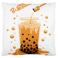 Bubble Tea Lover T- Shirt Bubble Tea Love T- Shirt Yoga Reflexion Pose T- Shirtyoga Reflexion Pose T- Shirt Large Premium Plush Fleece Cushion Case (two Sides) by hizuto