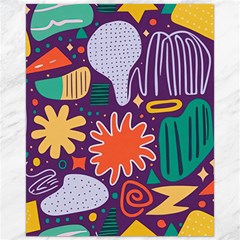 Colorful Shapes On A Purple Background Canvas 16  X 20  by LalyLauraFLM