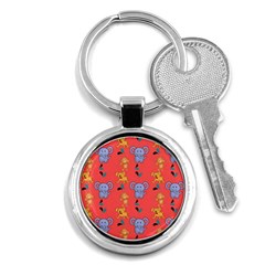 Elephant Monkey Dog Cartoon Key Chain (round) by Pakjumat