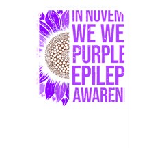Epilepsy Awareness T- Shirt Epilepsy Awareness Sunflower In November We Wear Purple T- Shirt Memory Card Reader (rectangular) by ZUXUMI