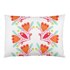 Batik T- Shirt Batik Flower Pattern8 Pillow Case (two Sides)
