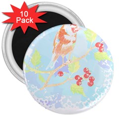 Bird Lover T- Shirtbird T- Shirt (10) 3  Magnets (10 Pack)  by EnriqueJohnson