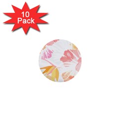 Botanical T- Shirt Botanical Magnificent Trumpet T- Shirt 1  Mini Buttons (10 Pack)  by EnriqueJohnson