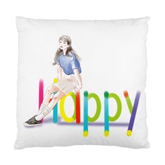 Happy Standard Cushion Case (two Sides) by SychEva