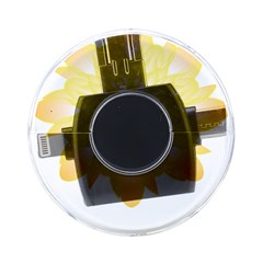 Flower Design T- Shirt Beautiful And Artistic Golden Flower T- Shirt On-the-go Memory Card Reader by EnriqueJohnson