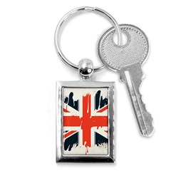 Union Jack England Uk United Kingdom London Key Chain (rectangle) by uniart180623
